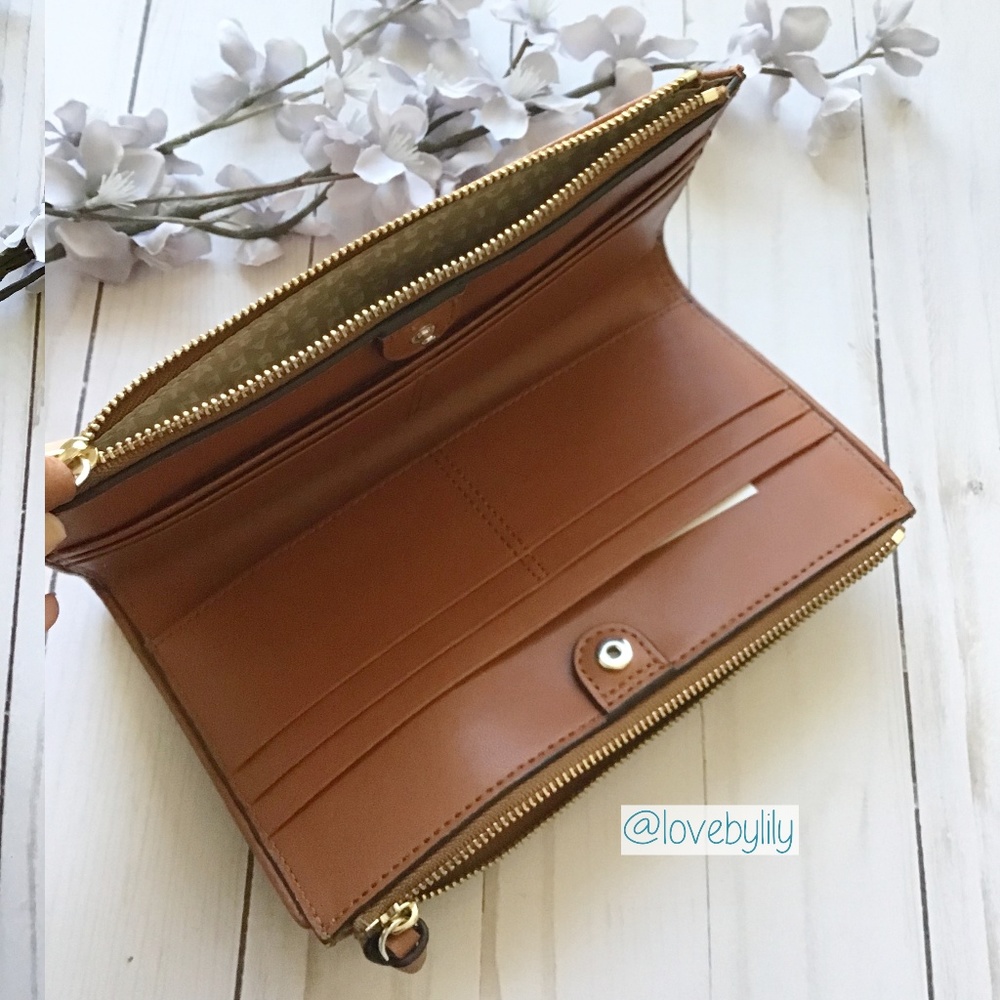 NWT Kate Spade Larchmont Avenue Warm Cognac Wallet - Picture 5 of 7